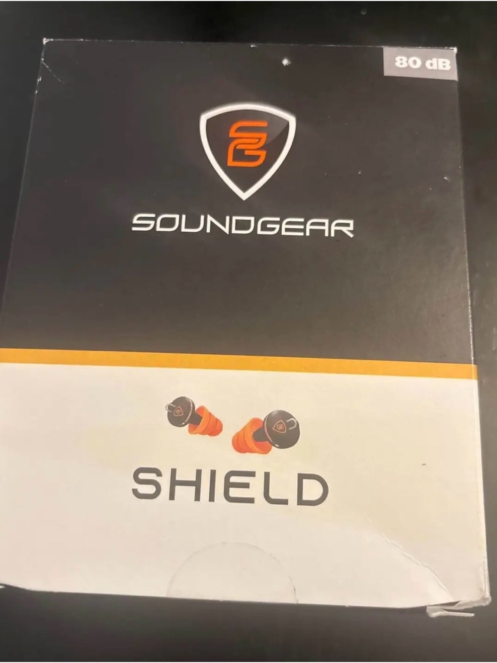 Shield Earbuds — Orange In-Ear Headphones